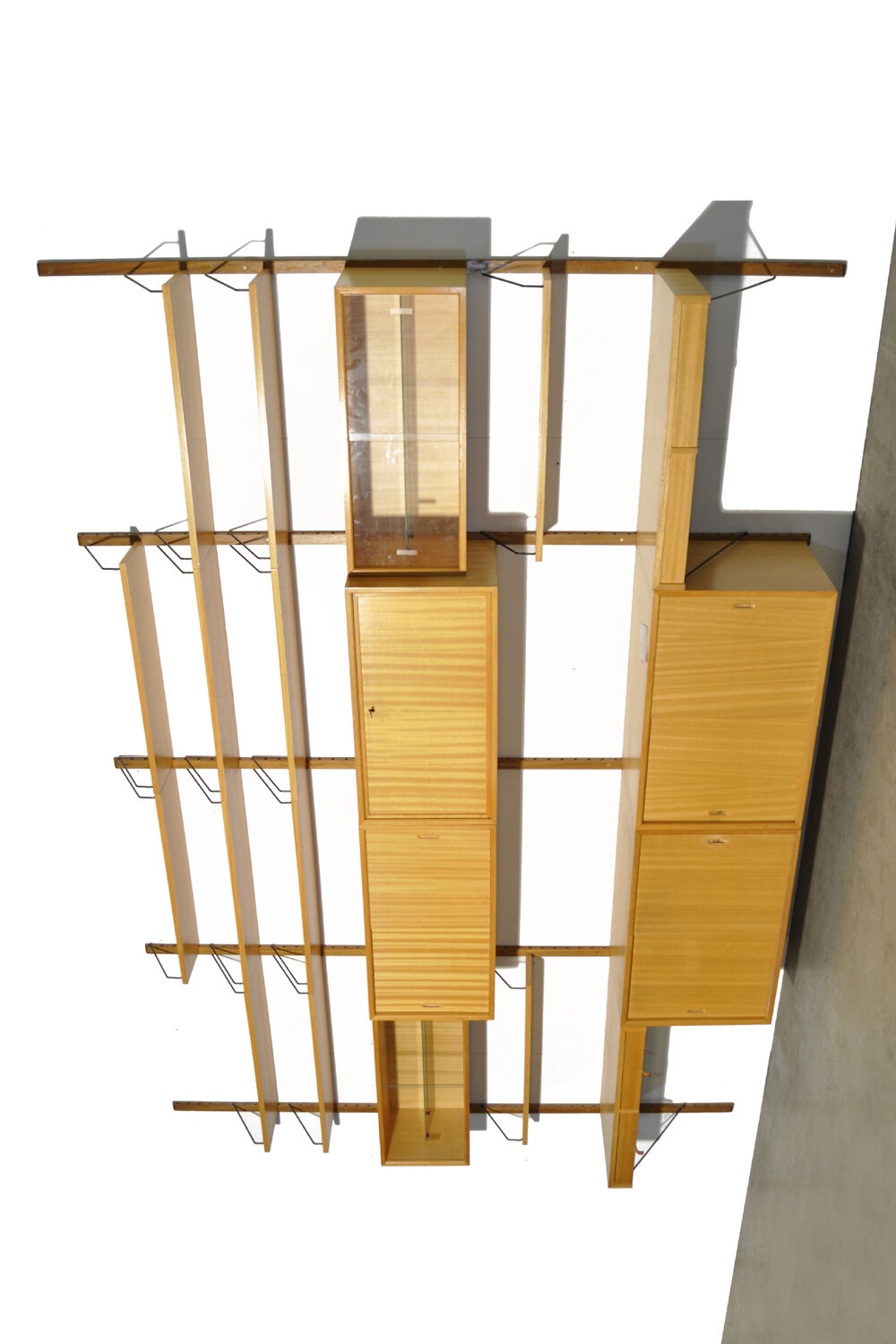 Oak modular wall unit by Poul Cadovius for Cado, 1960s