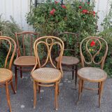 Series 8 mismatched bistro chairs