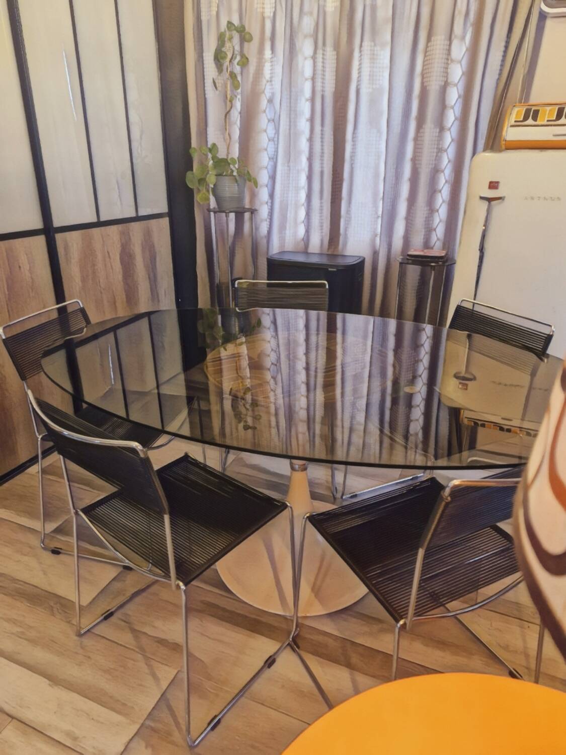 Set of 5 spaghetti chairs by giandomenico belotti for alias vintage 1980