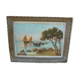 Seaside painting