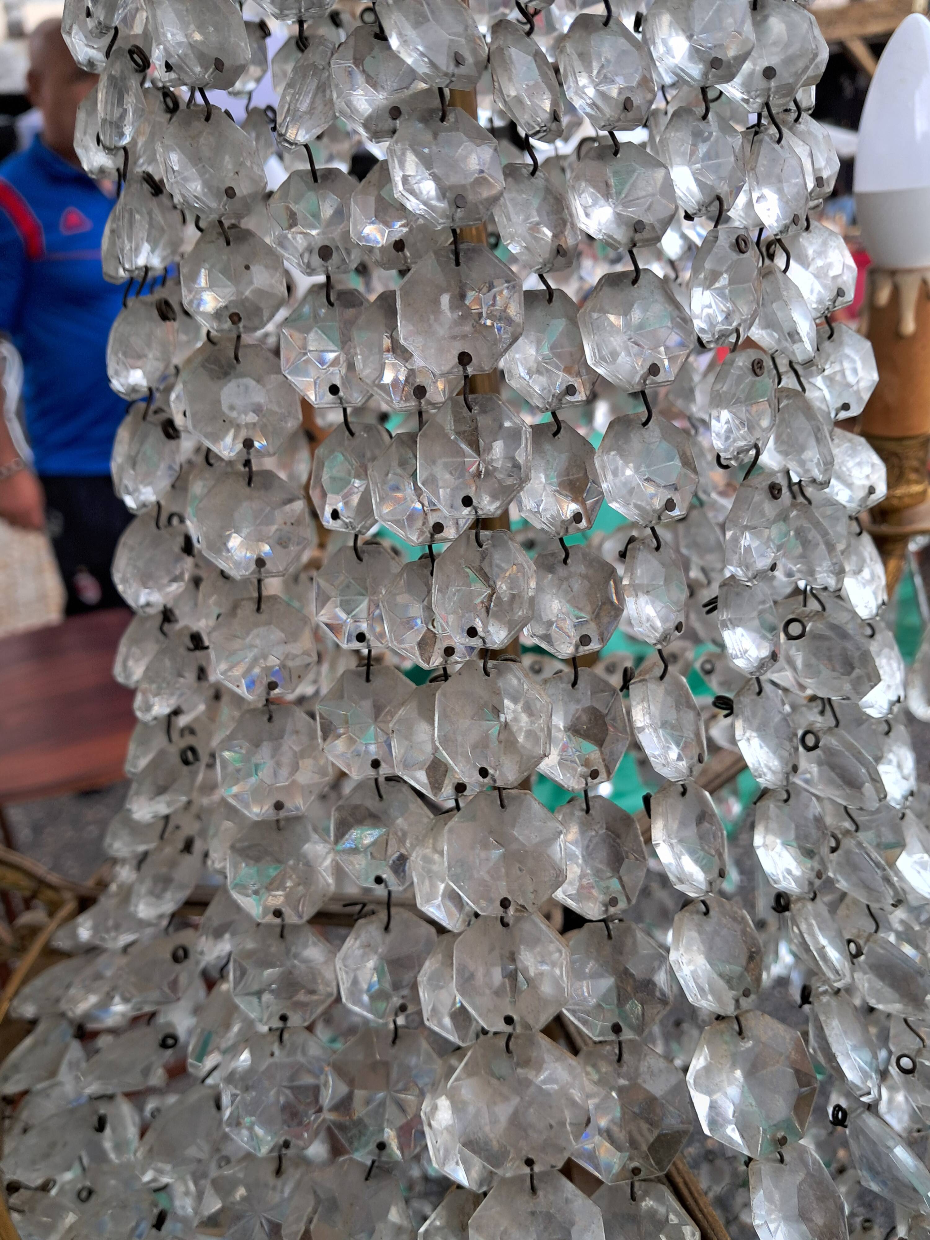 hot air balloon style tassel chandelier