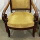 Pair of 19th century mahogany armchairs with crossbars