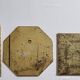 Set of 3 wall mirrors in brass, Moroccan craftsmanship, 20 cm