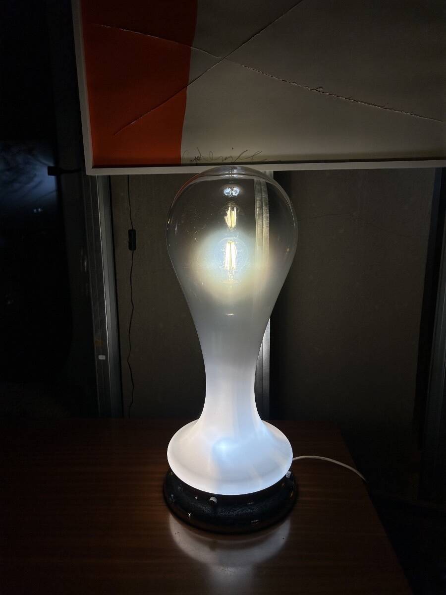 LAMPE BY MAZZEGA IN OPALESCENT GLASS - CARLO NASON