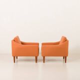 Dux Mid century lounge chairs attr. to  Folke Ohlsson, Sweden 1960s