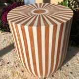 Side table resin and walnut