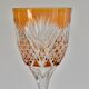 Ensemble de 6 verres à vin en cristal antique multicolore bohémien
