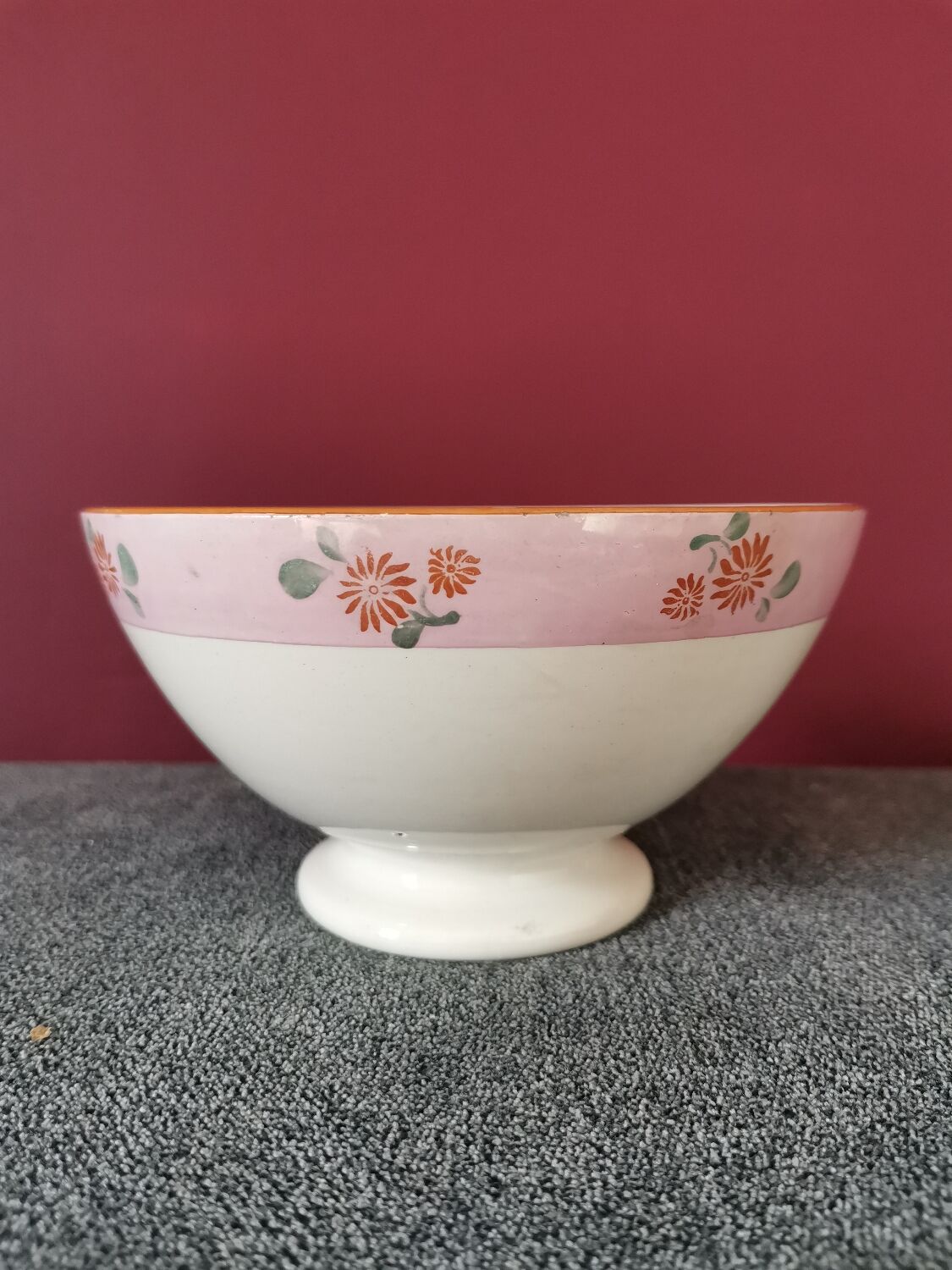 Pink Digoin Bowl