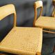 4 chairs by Niels Otto Moller, model 75 for J.L. Mollers Mobelfabrik