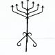 Large Vintage Mid 20th century wrought iron floor candle stick