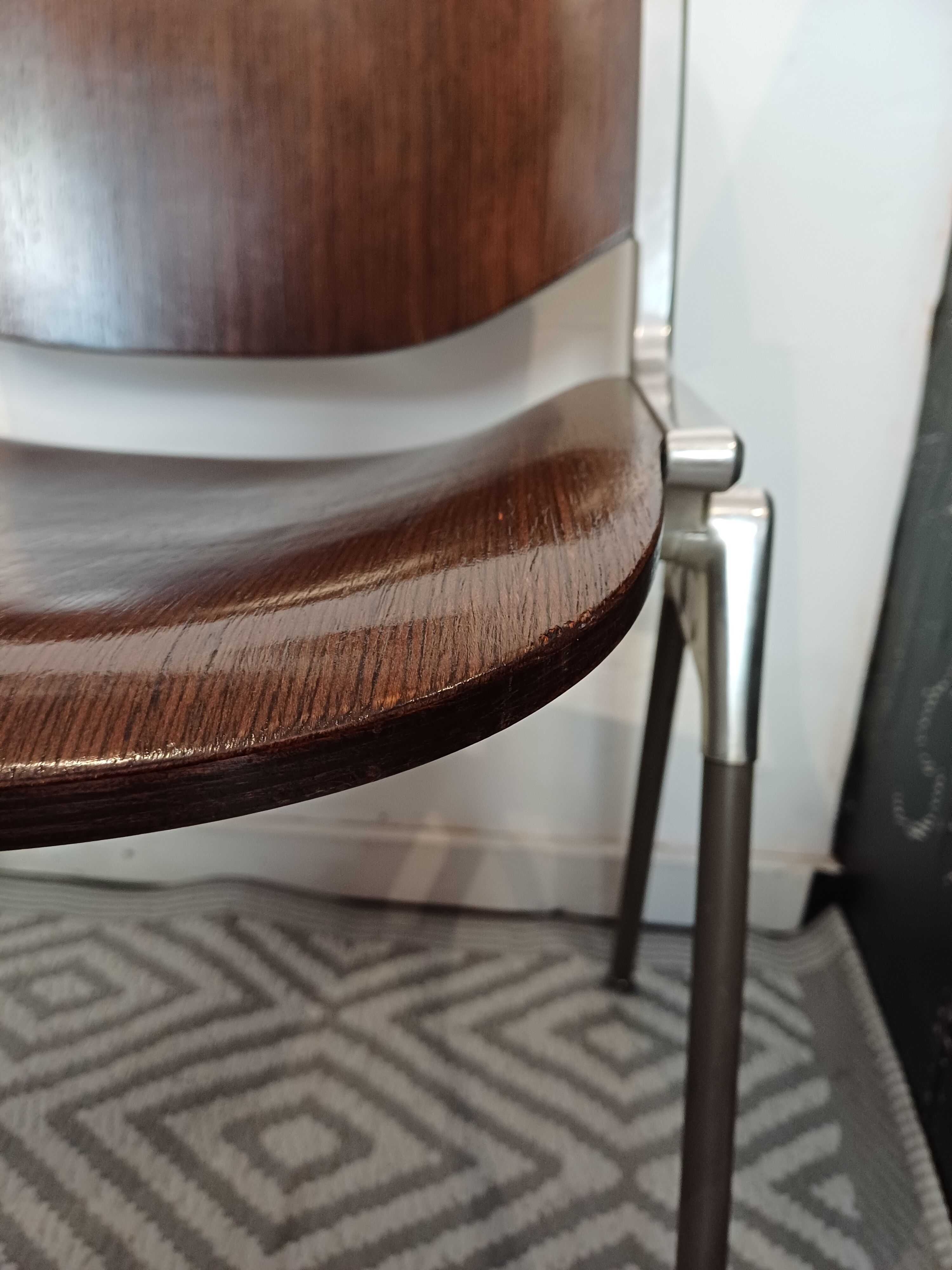 Set of 2 office chairs DSC 106 design Piretti for Castelli, 1965