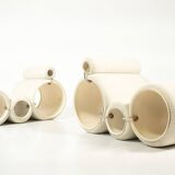 Pair of Tube Armchairs by Joe Colombo for Flexform, first edition.