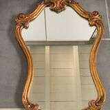Baroque mirror in gilded wood from the 50s