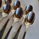 12 Small Silver-Plated Metal Spoons Guildar Silversmith