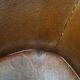 Fauteuil club en cuir de mouton robuste