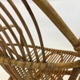 Rattan armchair by Rohe Noordwolde, 1960