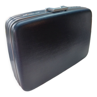 Vintage hard-shell travel suitcase