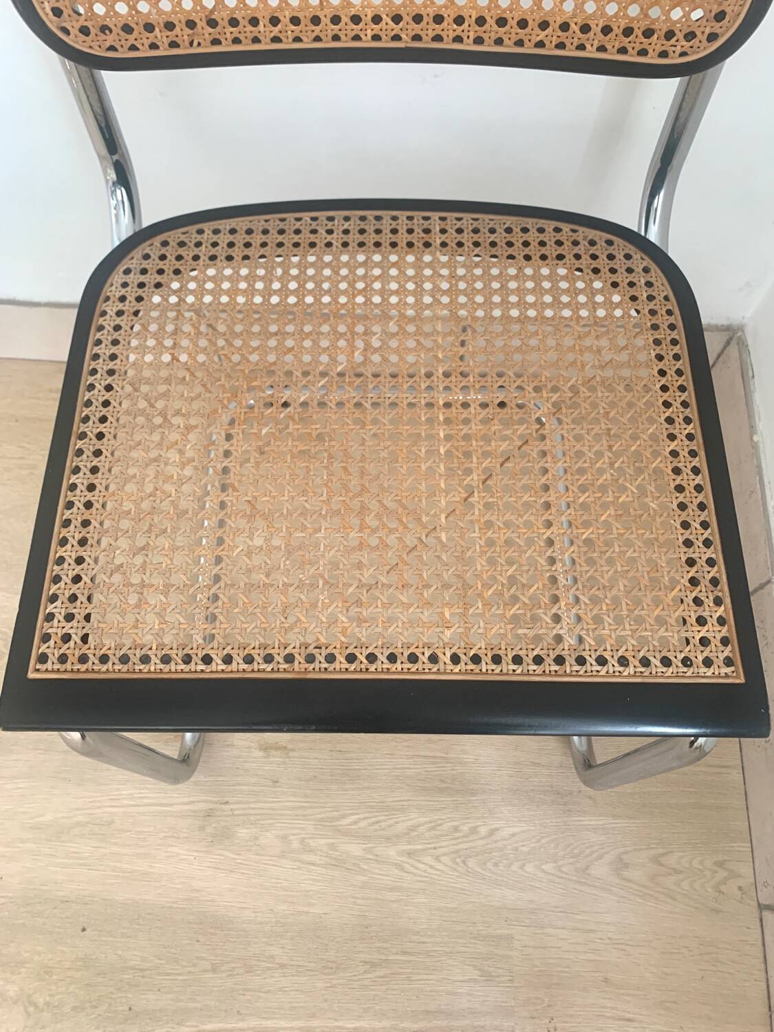 Série de 4 chaises Cesca B32 par Marcel Breuer