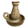 Bougeoir céramique beige moucheté