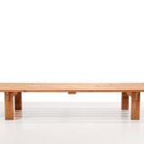 Pine slatted bench by Ole Nielsen