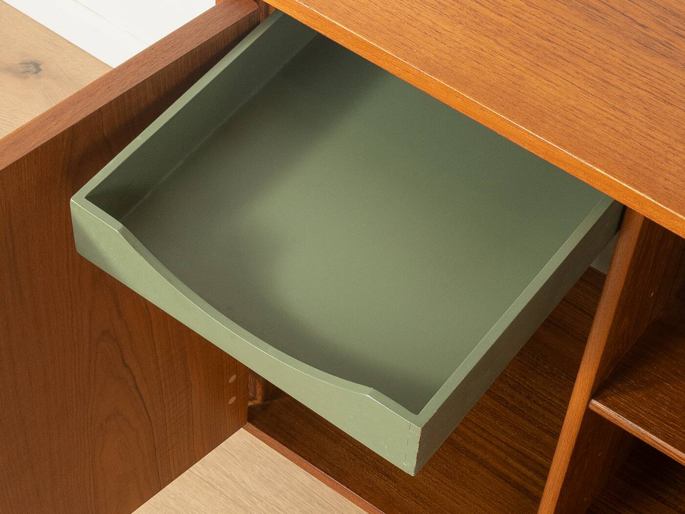 FM Møbler wall unit by Kai Kristiansen, 1960s, teak, restored
