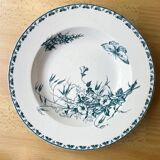6 old iron earth soup plates from Sarreguemines