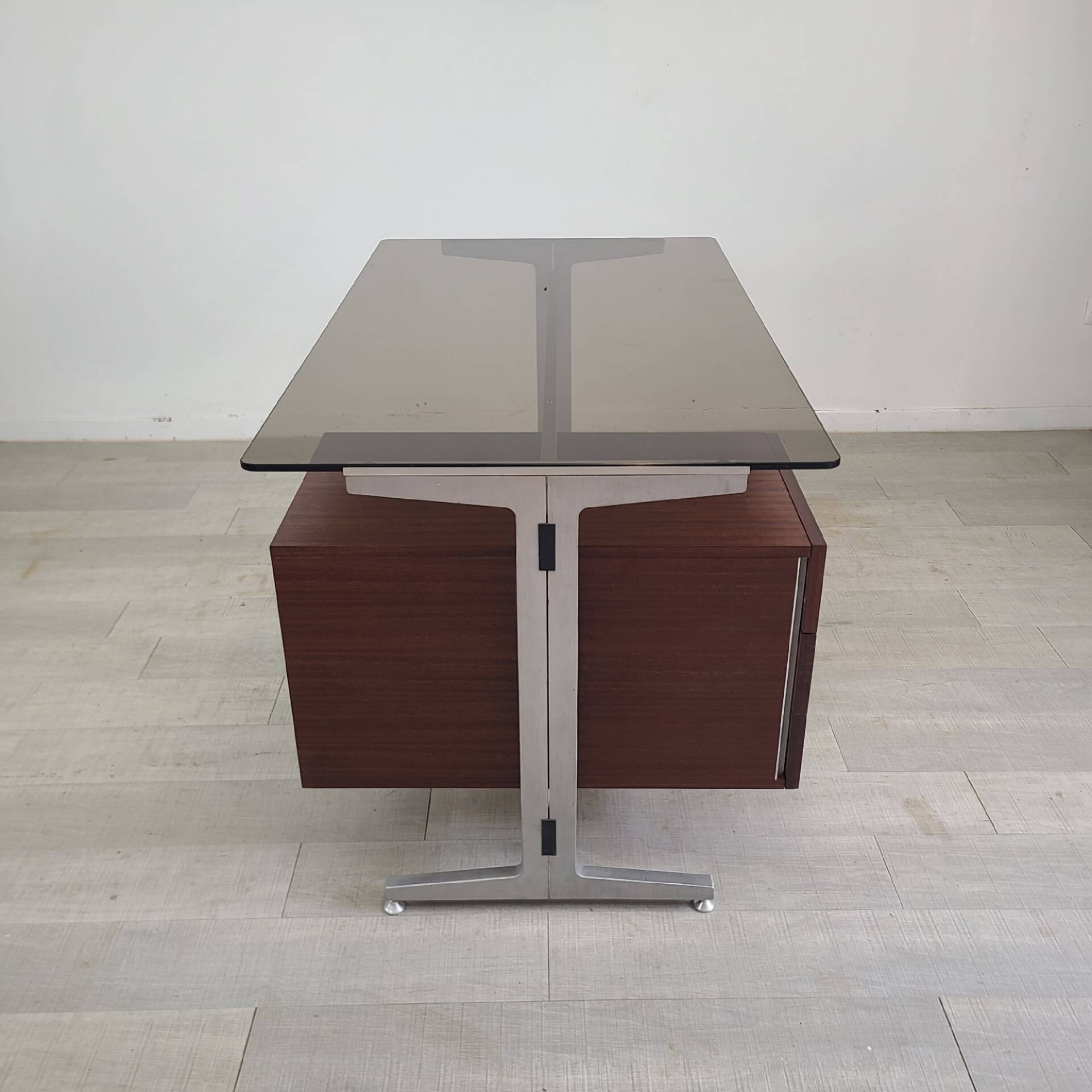 Modernist vintage desk Étienne Fermigier 1970s