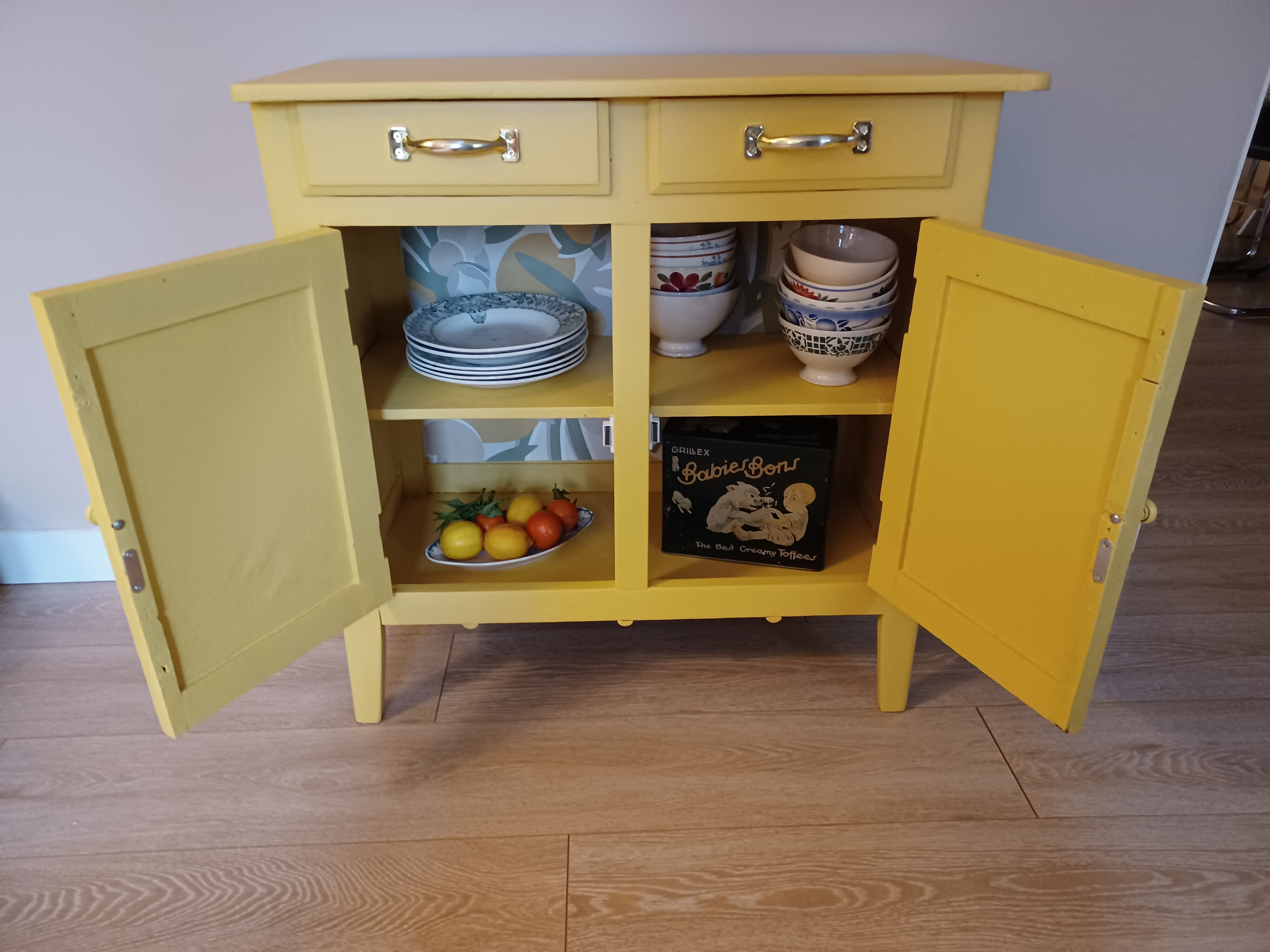 Buffet parisien vintage relooké