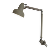 Lampe d'atelier Superchrome à étau , lampe industrielle 2 bras
