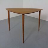 Mid-Century Triangular Teak Side Table, 1960s