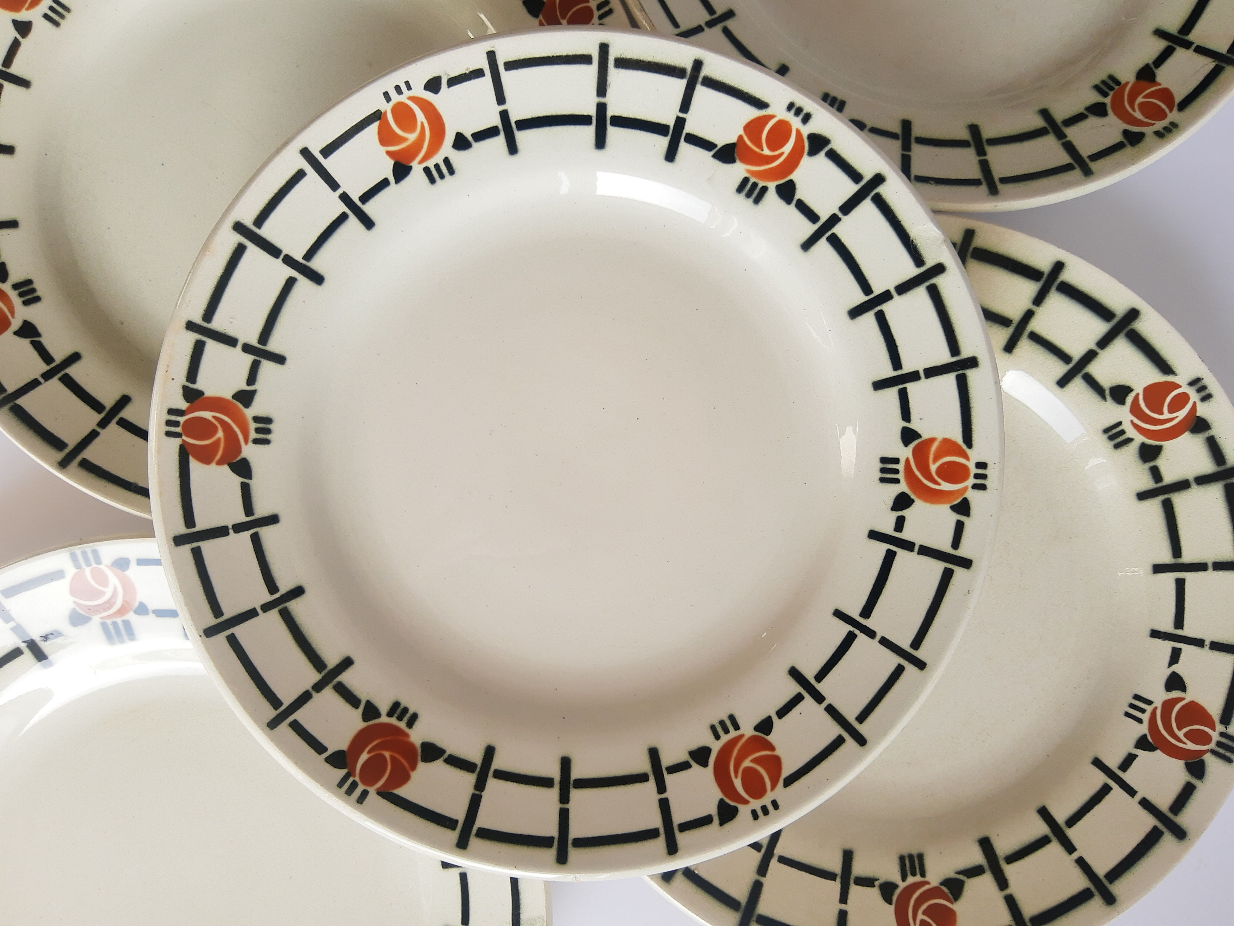 Set of 6 flat plates St amand vintage vintage