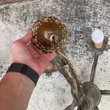 Lustre métal style ancien (ampoules bougies)