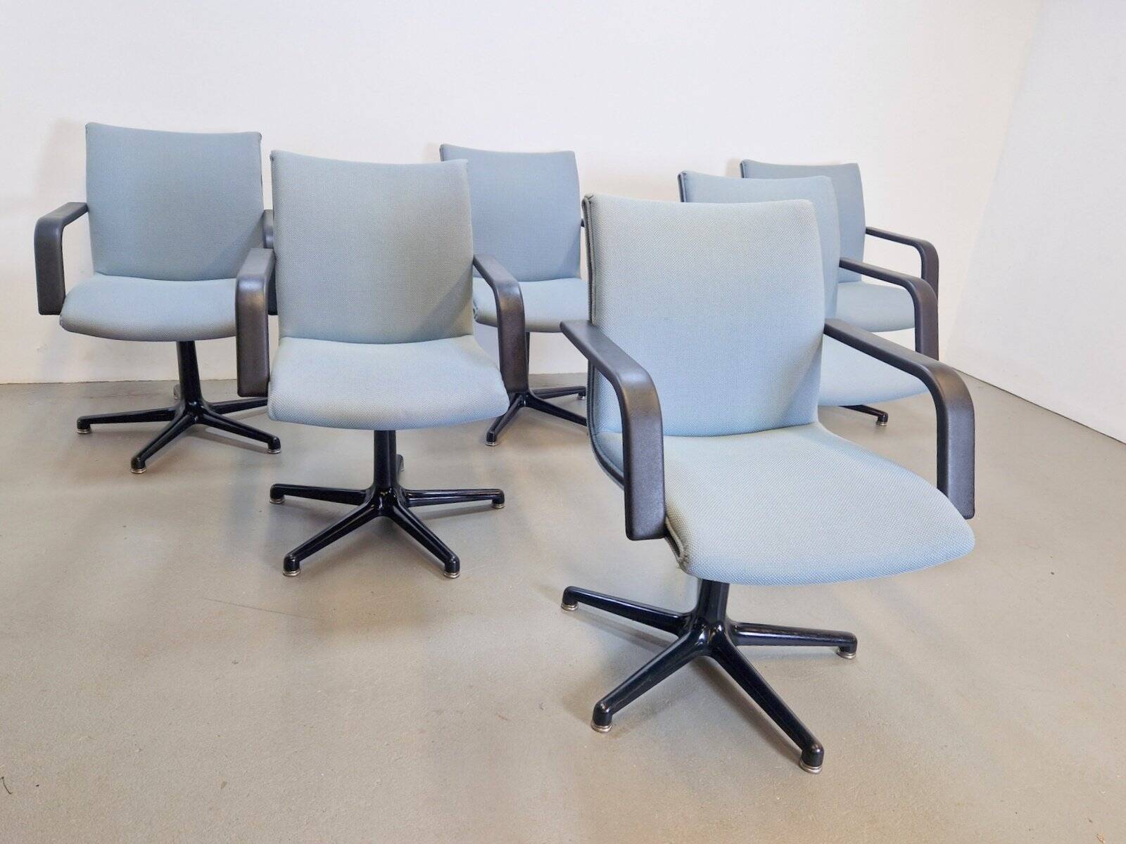 Vintage Michigan Office Chairs by Geoffrey Harcourt for Artifort, 1980s, Set of 6