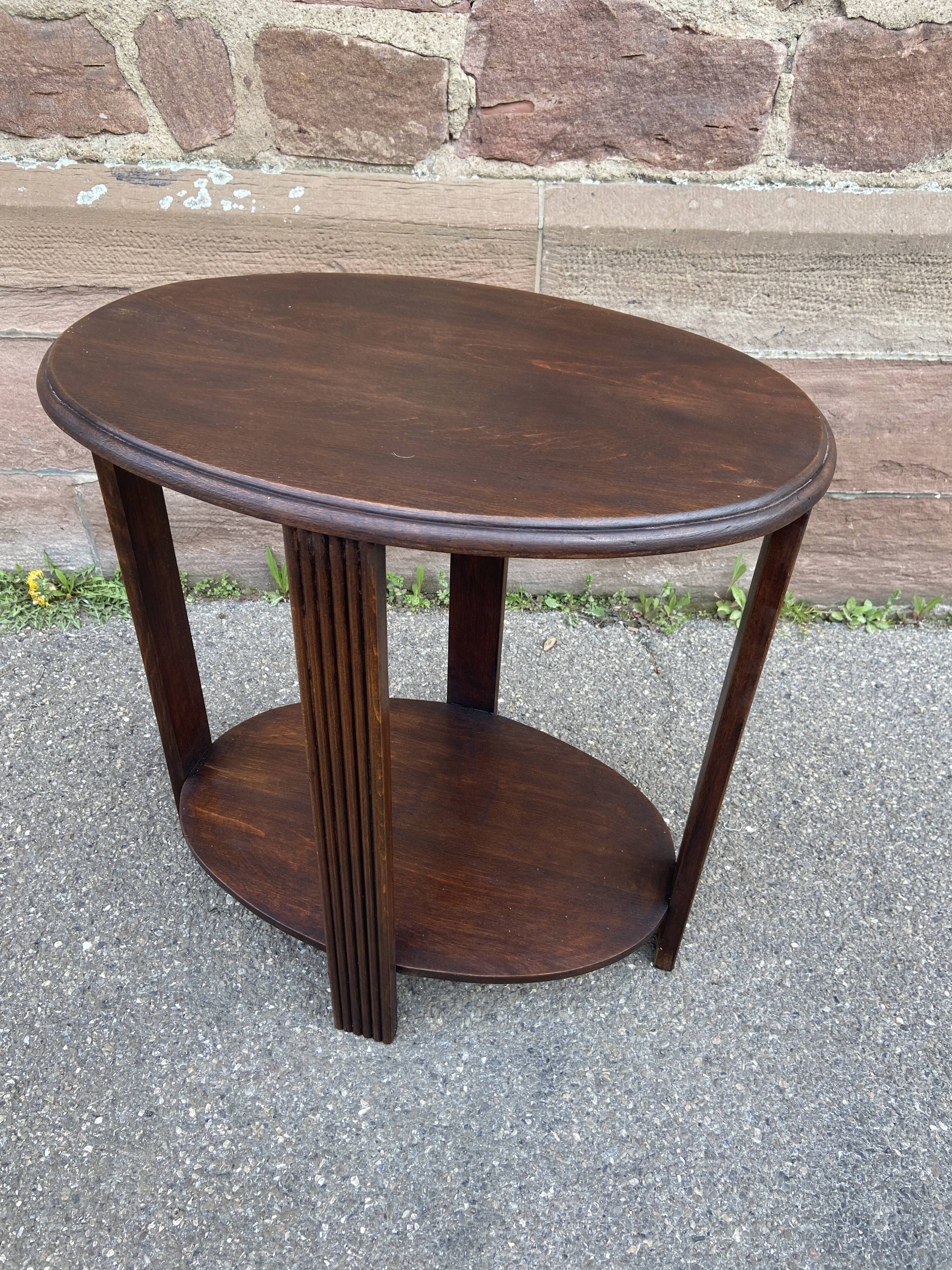 Art Deco pedestal table 1950