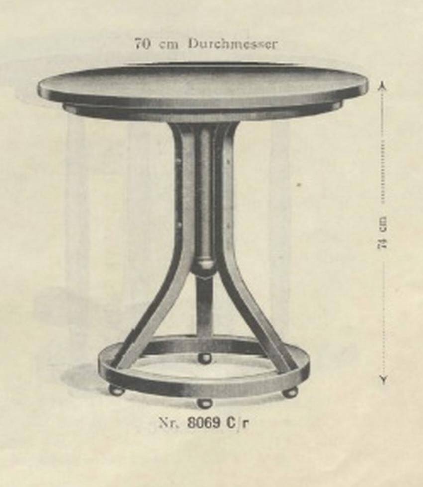 Side table Thonet no. 8069 by Otto Wagner for Thonet