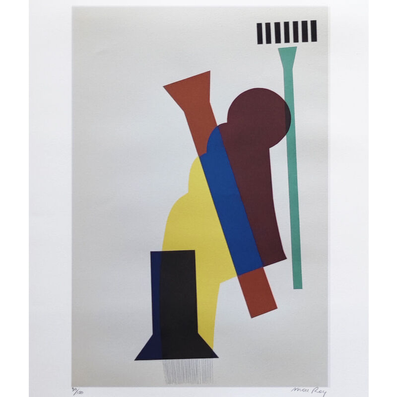 1970s Man Ray "Concrete Mixer" Limited Edition Lithograph