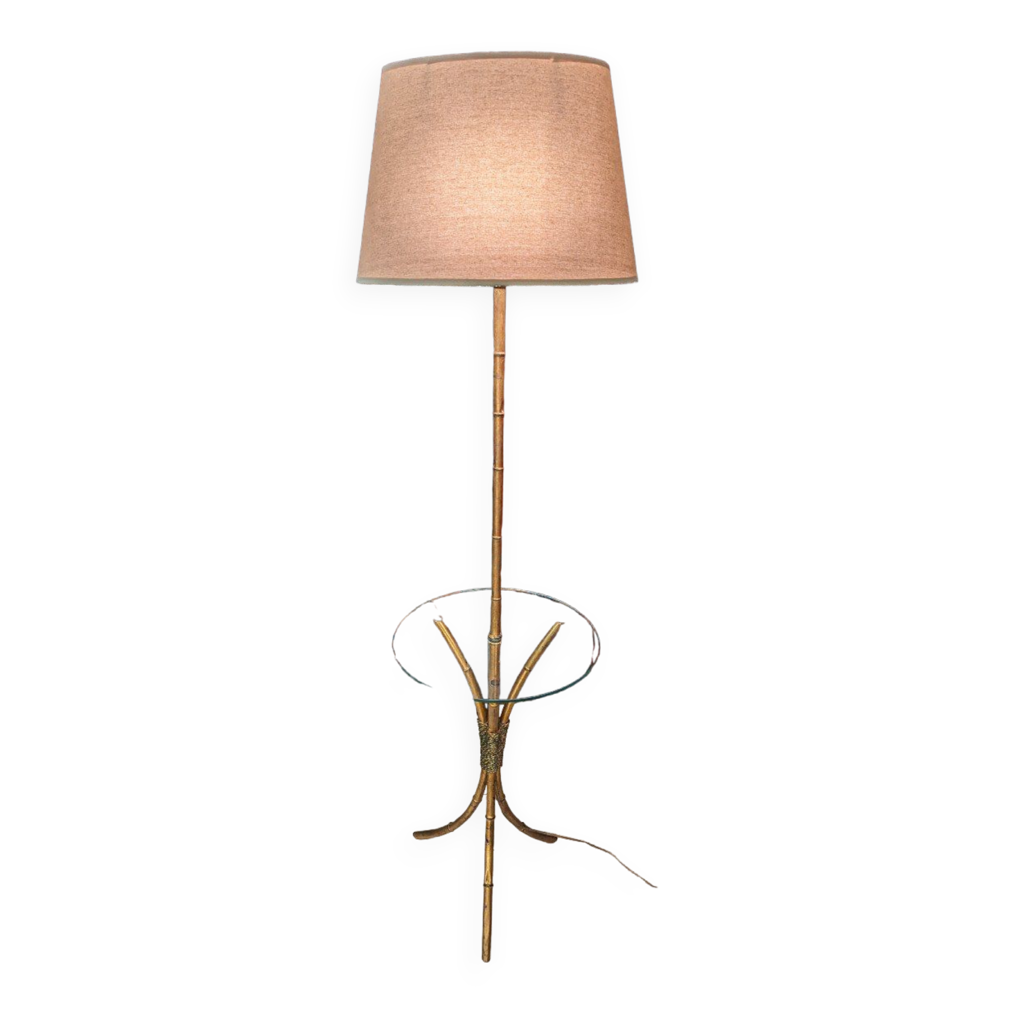 Bamboo floor lamp