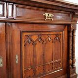Armoire éclectique en chêne, design allemand, entre-deux-guerres, production : Allemagne