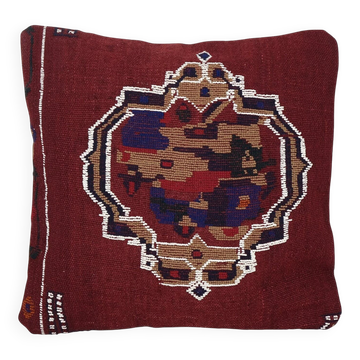 Housse de coussin kilim vintage 43x43 cm