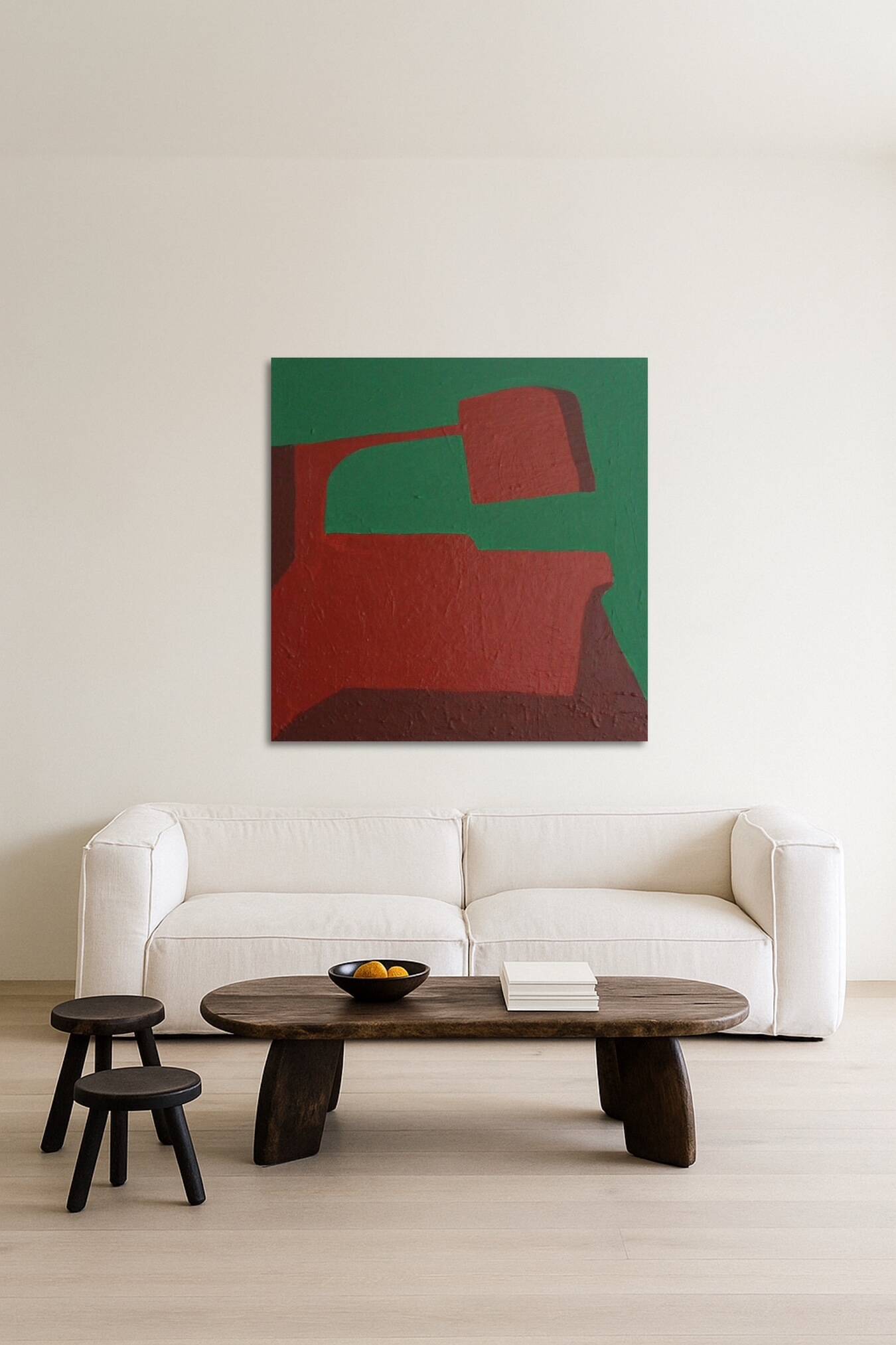 Abstract minimalist "green balance"