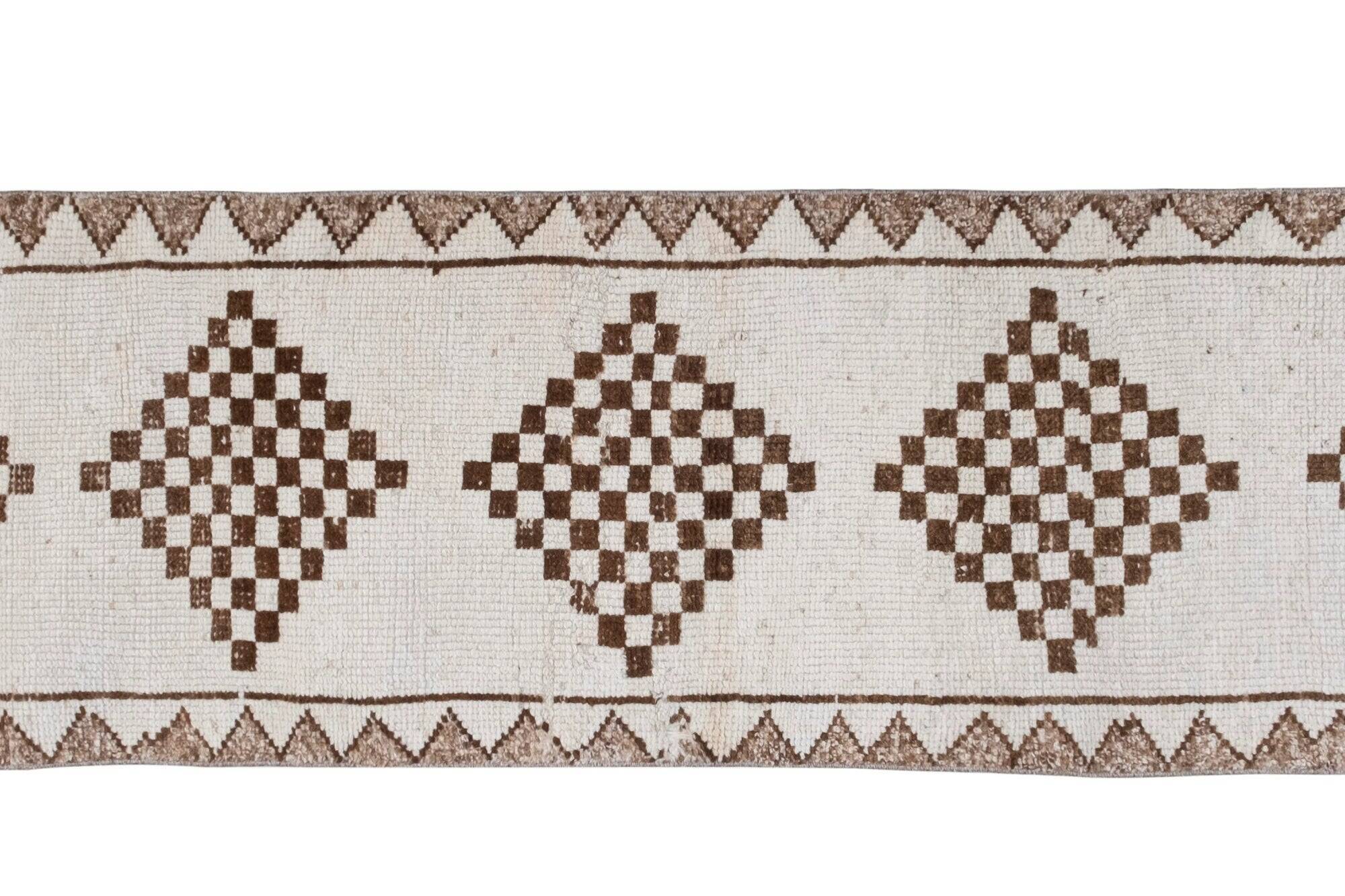 Tapis de couloir turc vintage 78x350 cm