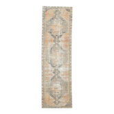 Turkish Orange Oushak Vintage Runner Orange 95x318