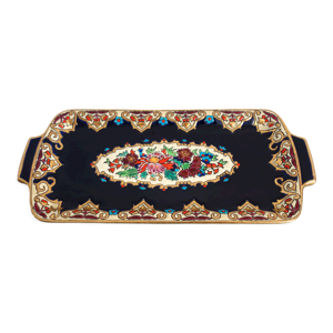 ancien plat en faïence - longwy