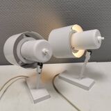 A set of wall lamps by Jo Hammerborg for Fog & Mørup Denmark. Model alfa, from 1969.