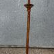 Turned wooden floor lamp from the 1950s.