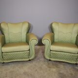Fauteuils en forme d'éventail années 1950, set de 2