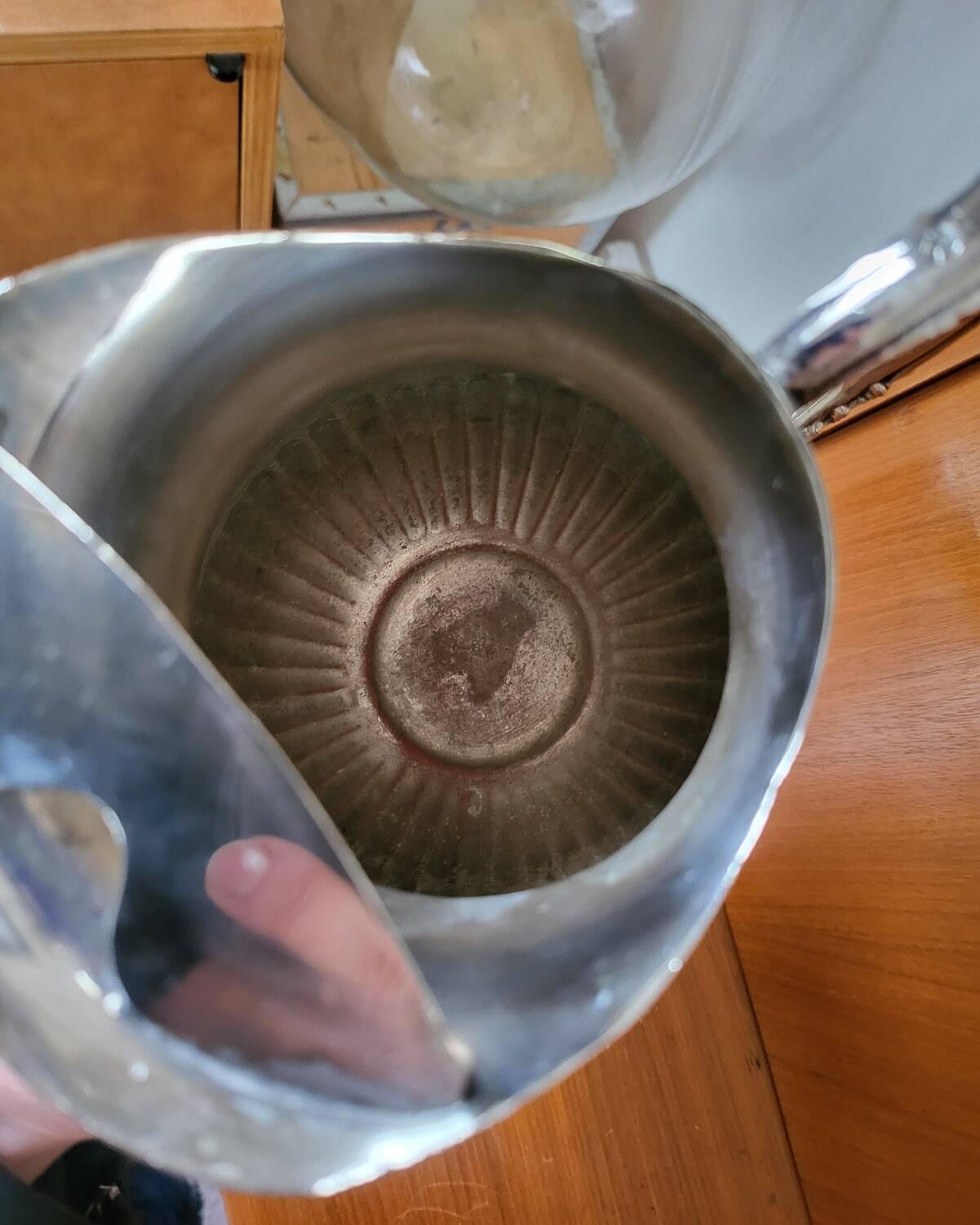 Old Silver-Plated Metal Jug