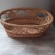 Woven wicker basket