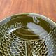 Vintage ceramic bowl with fish pattern by Secla, 1970s.