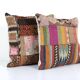 Set of 2 vintage kilim cushion covers 48x48 cm